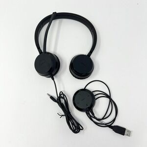 Jabra Evolve 40 Wired Stereo On-Ear Headset USB-A 3.5mm Black Noise Canceling‎